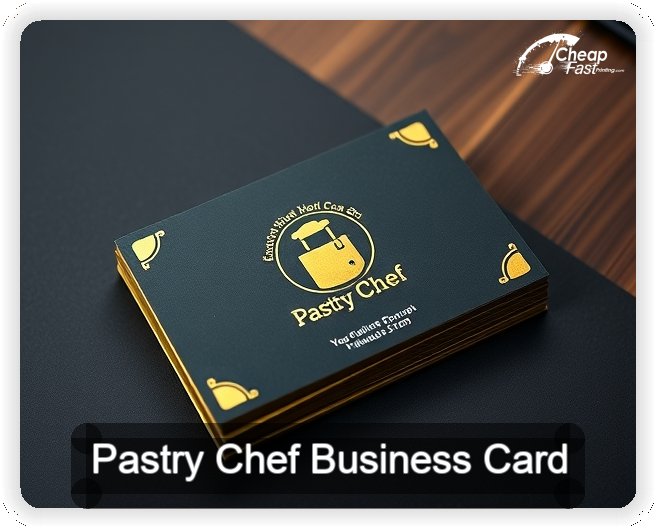 Pastry Chef business card design sample