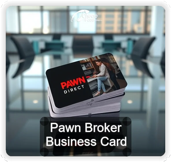 Pawn Broker business card design sample