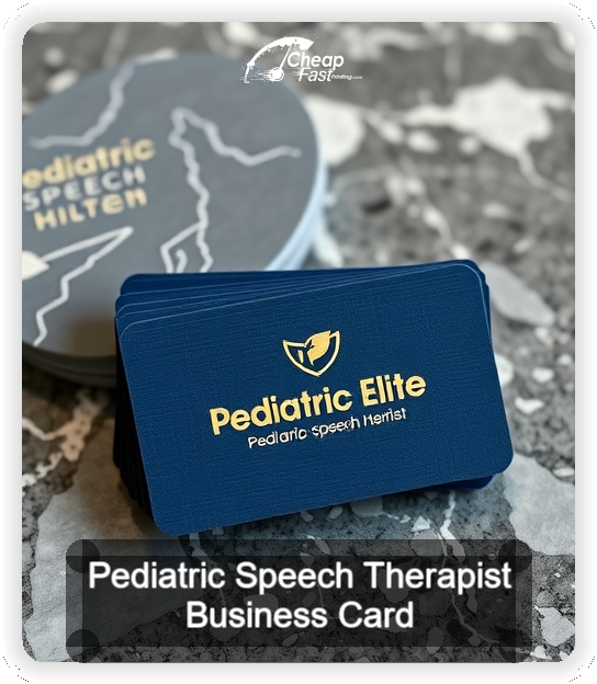 Pediatric Speech Therapist business card design sample