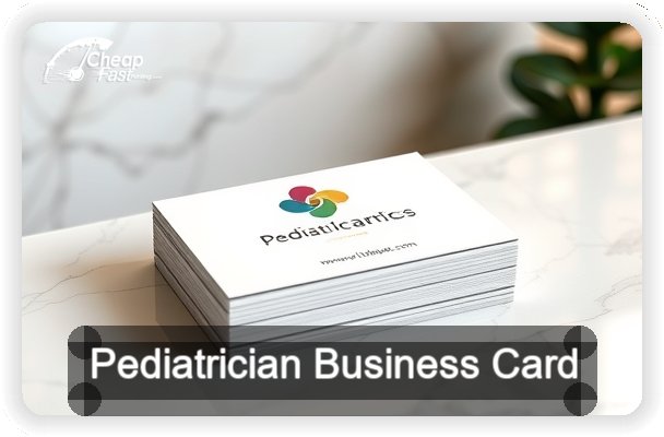 Pediatrician business card design sample