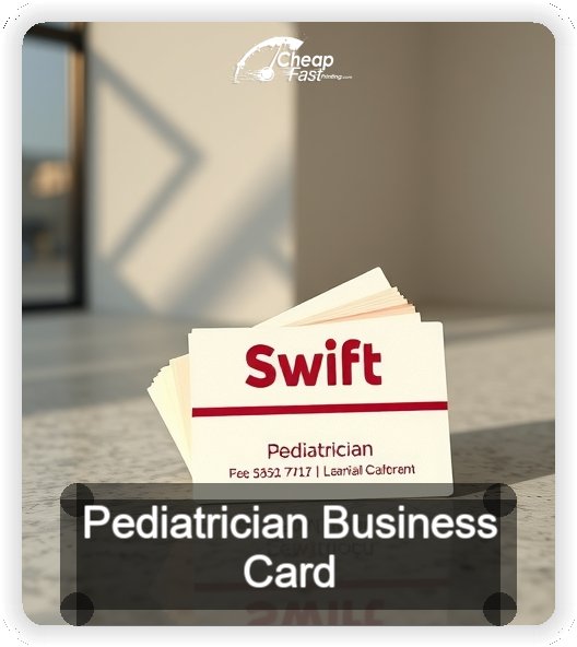Pediatrician business card design sample