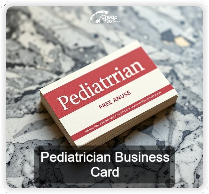 Pediatrician business card design sample