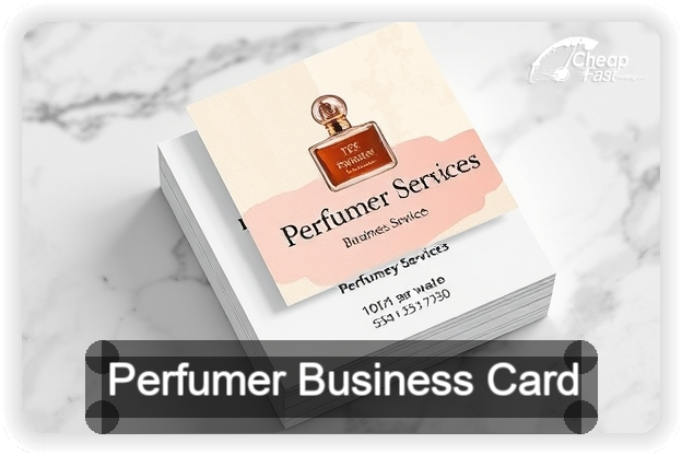 Perfumer business card design sample