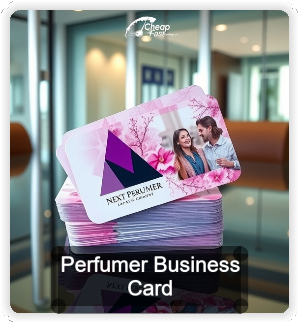 Perfumer business card design sample