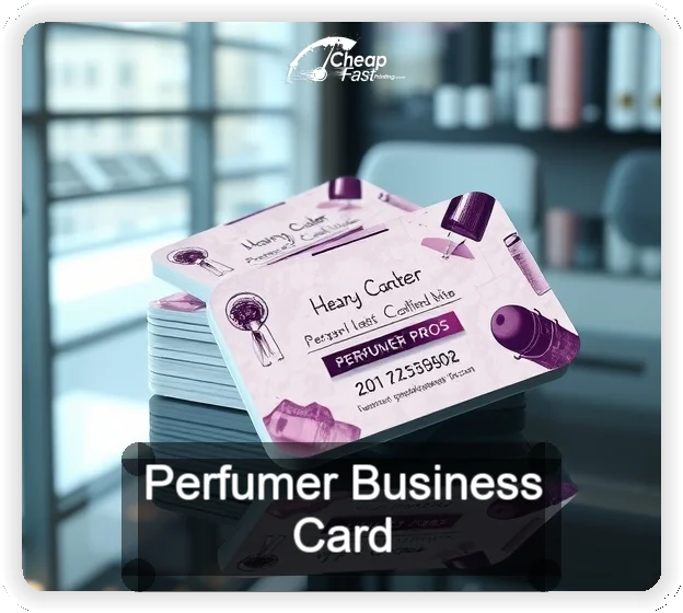 Perfumer business card design sample