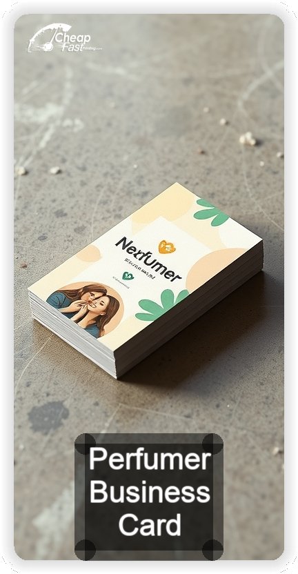 Perfumer business card design sample