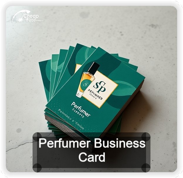 Perfumer business card design sample