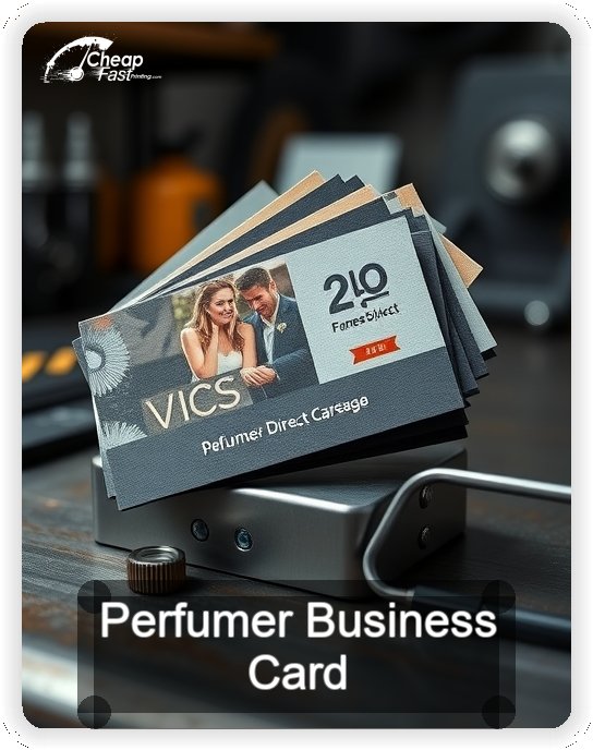 Perfumer business card design sample