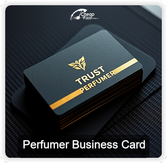 Perfumer business card design sample