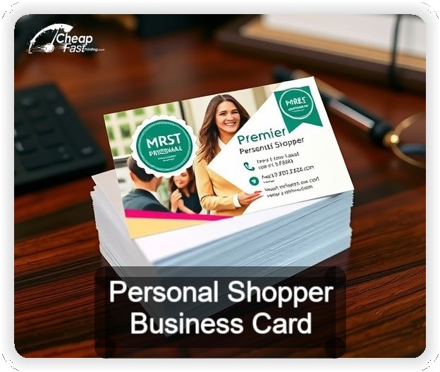 Personal Shopper business card design sample