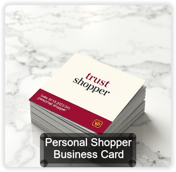 Personal Shopper business card design sample