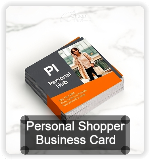 Personal Shopper business card design sample