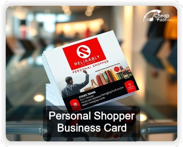 Personal Shopper business card design sample