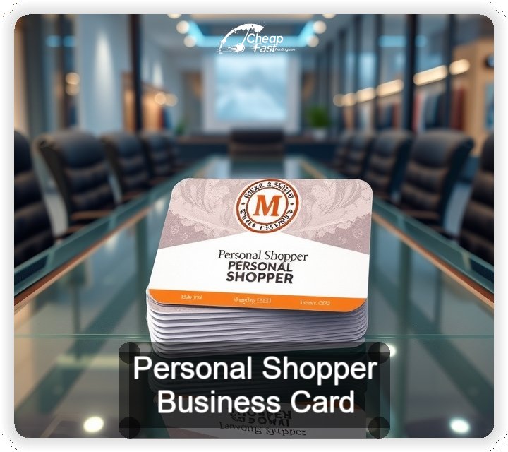 Personal Shopper business card design sample