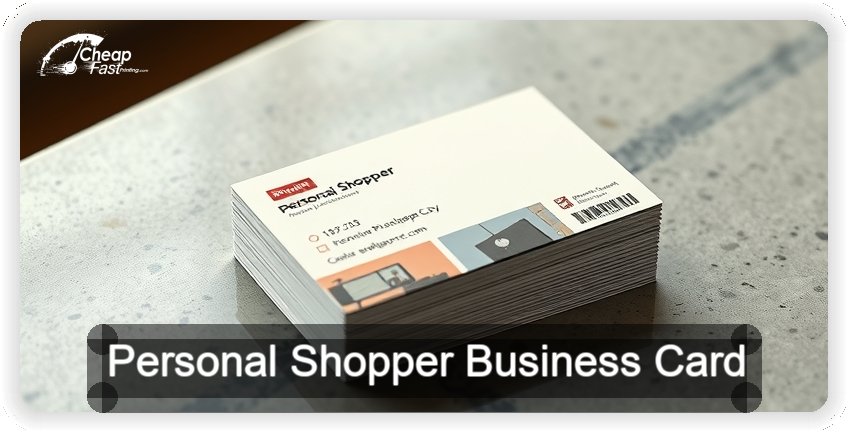 Personal Shopper business card design sample