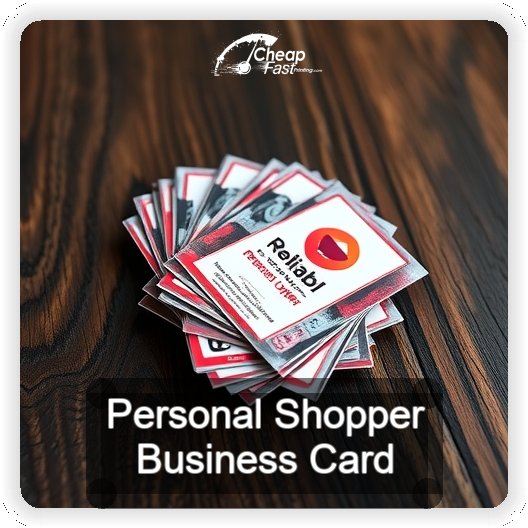 Personal Shopper business card design sample