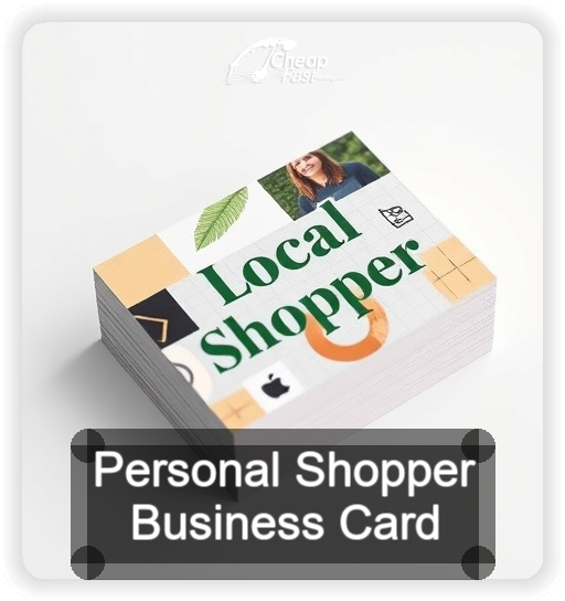 Personal Shopper business card design sample
