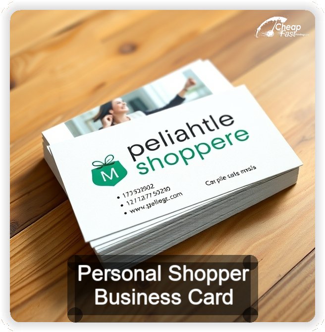 Personal Shopper business card design sample