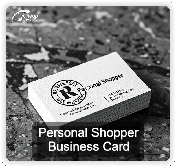 Personal Shopper business card design sample