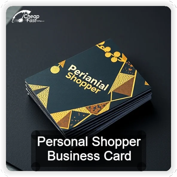 Personal Shopper business card design sample