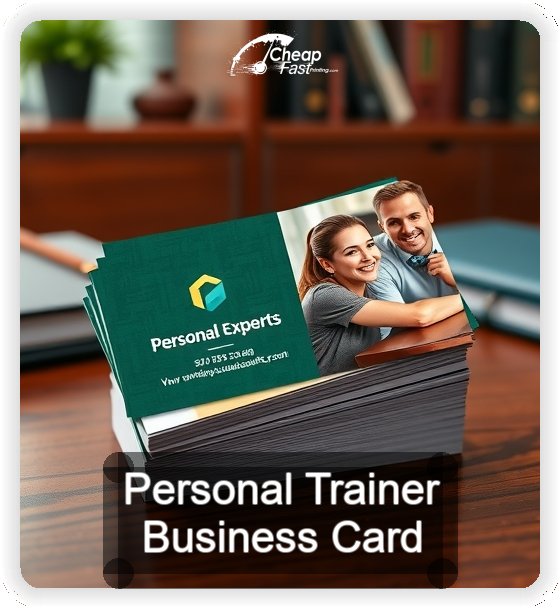 Personal Trainer business card design sample