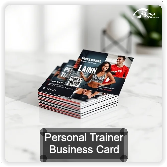 Personal Trainer business card design sample