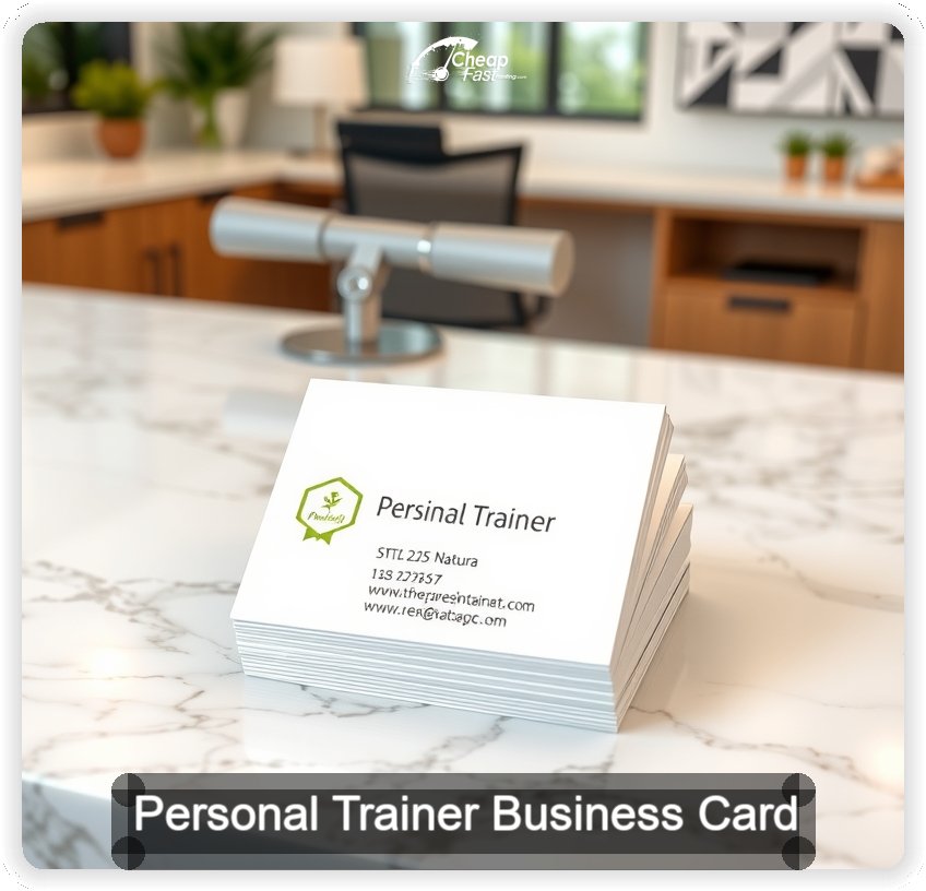 Personal Trainer business card design sample