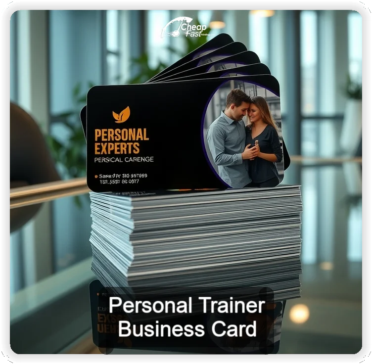 Personal Trainer business card design sample