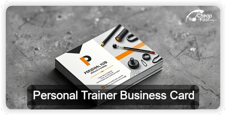 Personal Trainer business card design sample