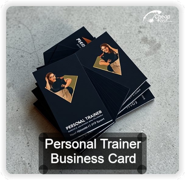 Personal Trainer business card design sample
