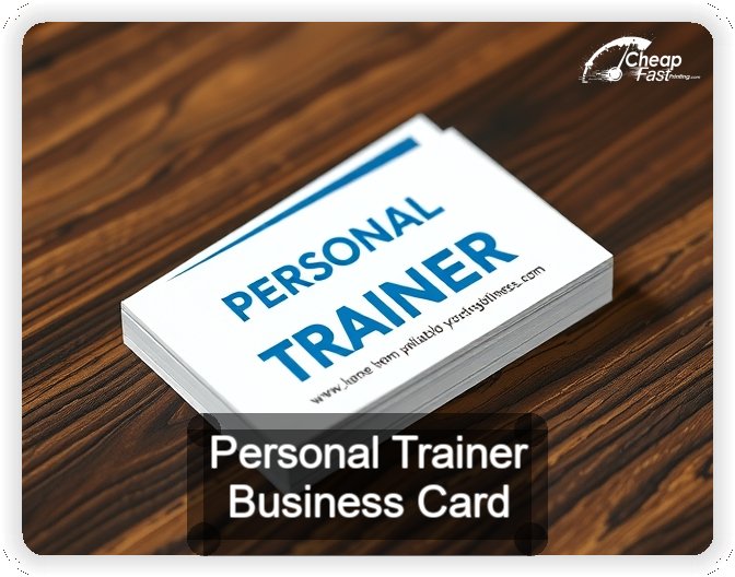Personal Trainer business card design sample