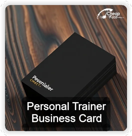 Personal Trainer business card design sample