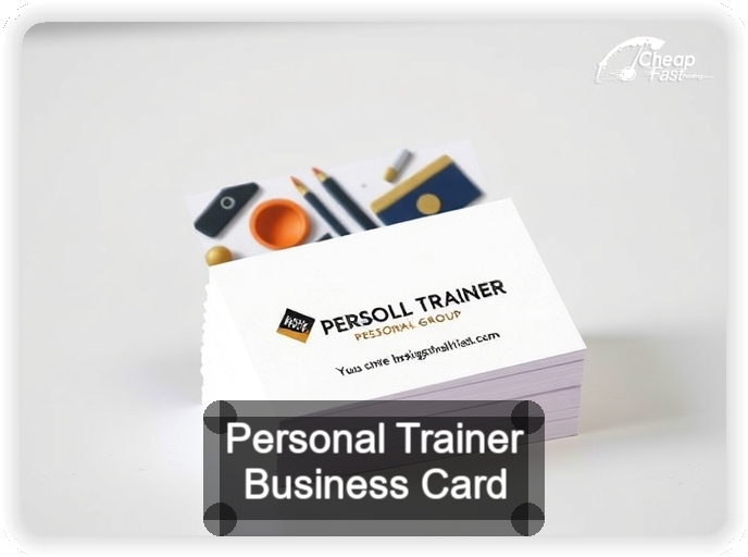 Personal Trainer business card design sample