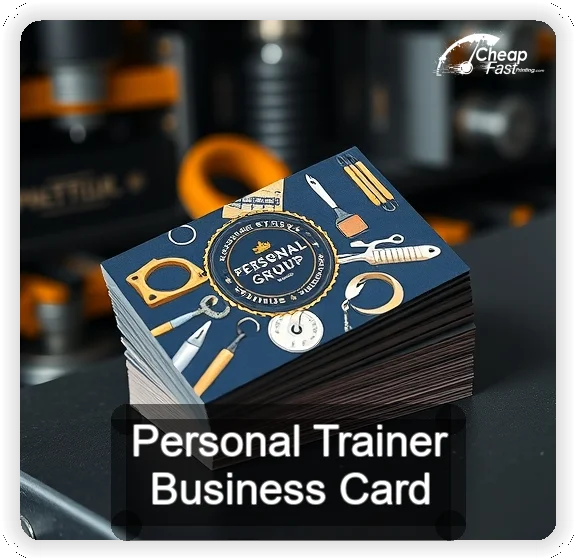 Personal Trainer business card design sample