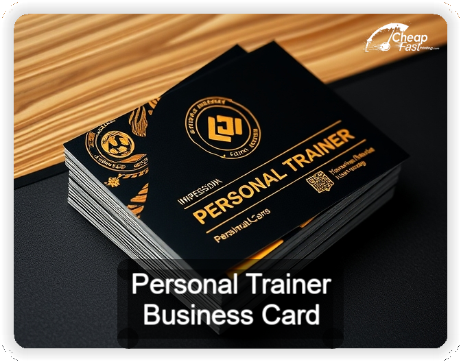 Personal Trainer business card design sample