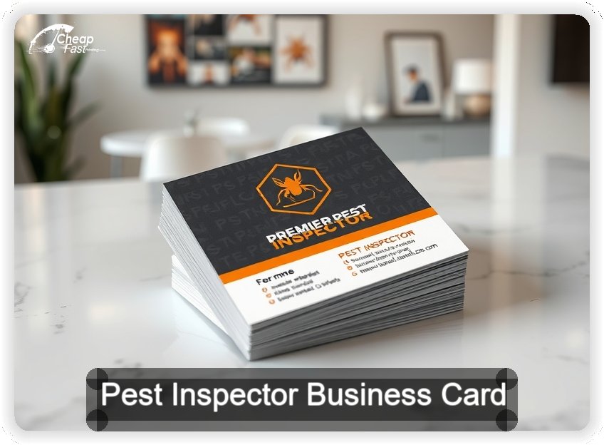 Pest Inspector business card design sample