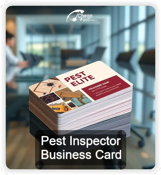 Pest Inspector business card design sample