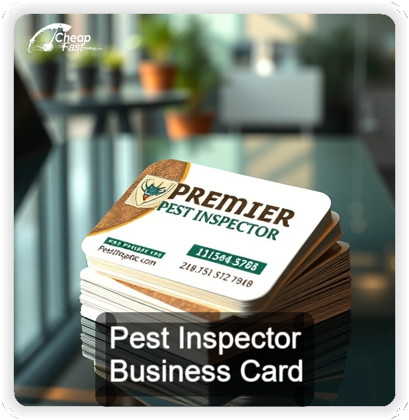 Pest Inspector business card design sample