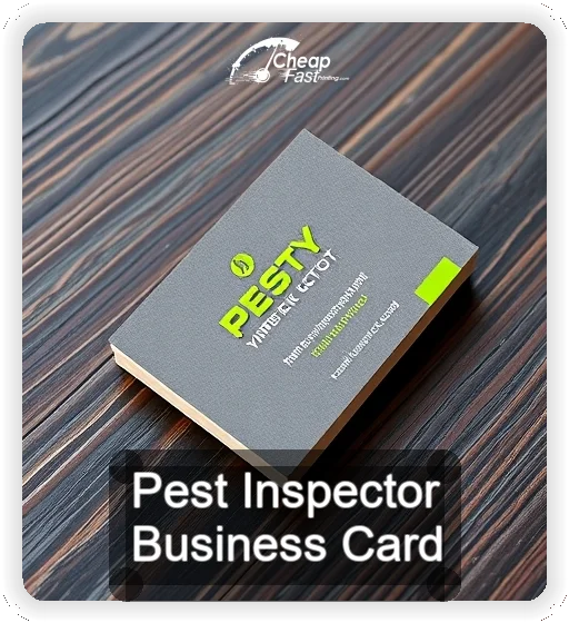 Pest Inspector business card design sample