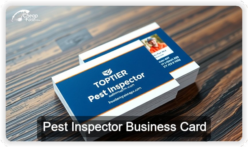 Pest Inspector business card design sample