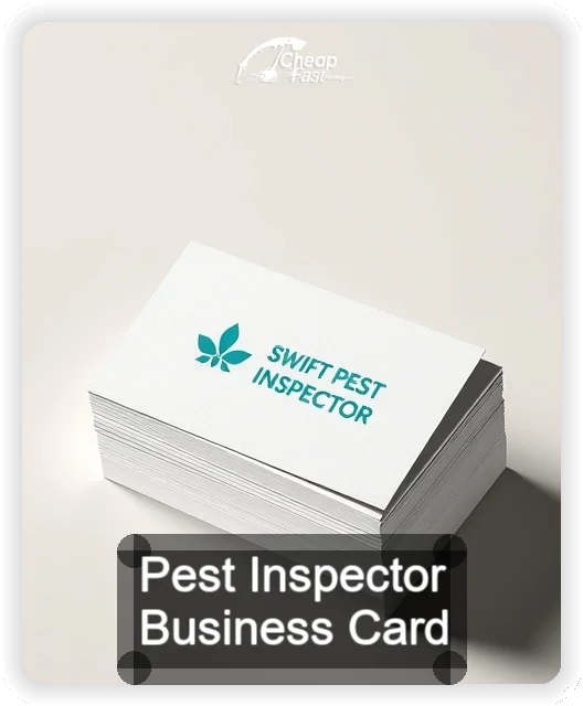 Pest Inspector business card design sample
