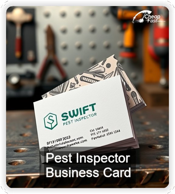 Pest Inspector business card design sample