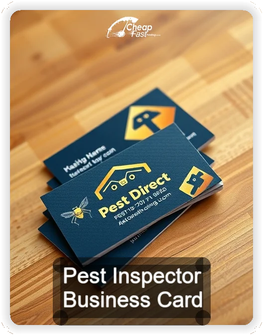 Pest Inspector business card design sample
