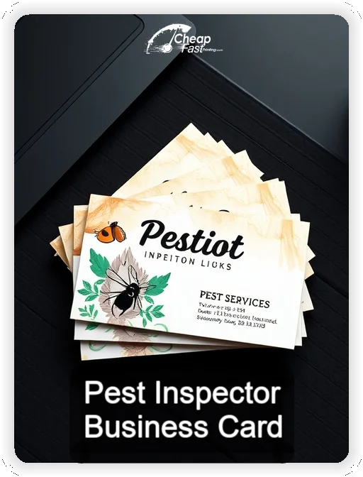 Pest Inspector business card design sample