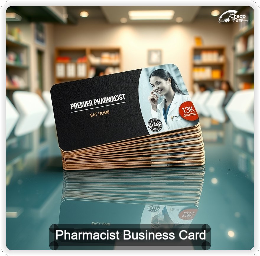 Pharmacist business card design sample