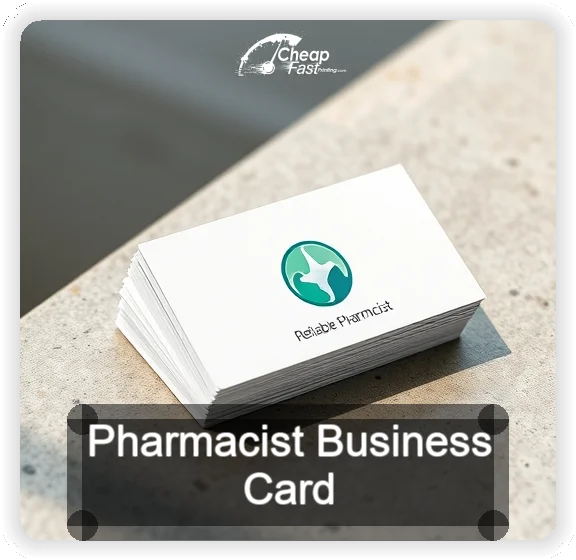 Pharmacist business card design sample