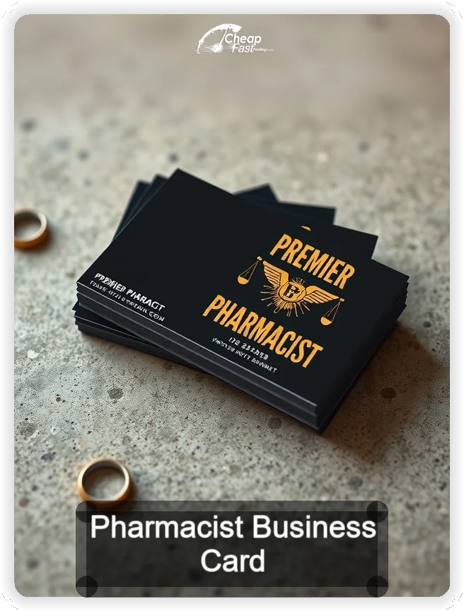Pharmacist business card design sample