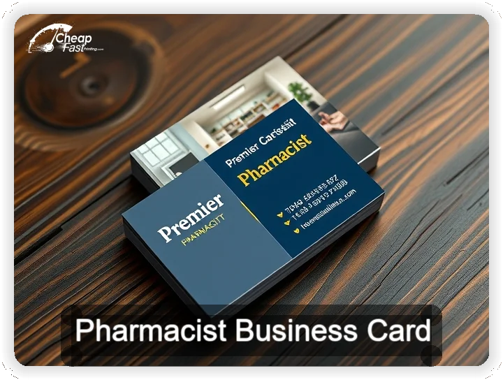 Pharmacist business card design sample