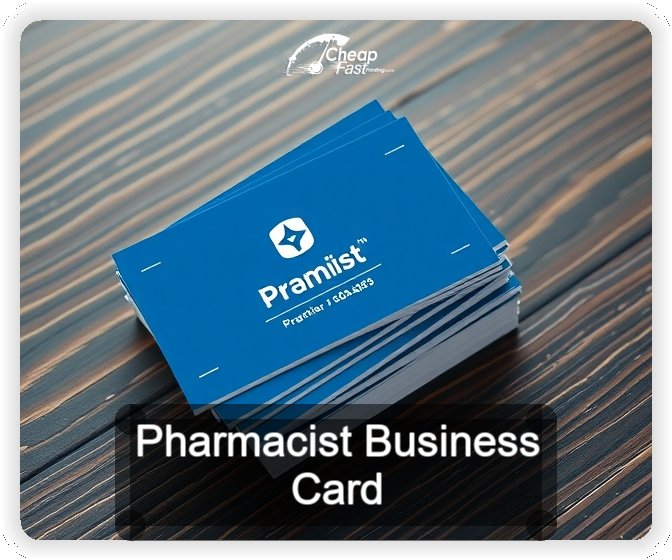Pharmacist business card design sample