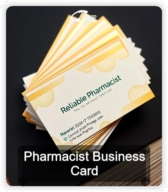 Pharmacist business card design sample
